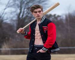 He enjoys the baseball sport in his free time.